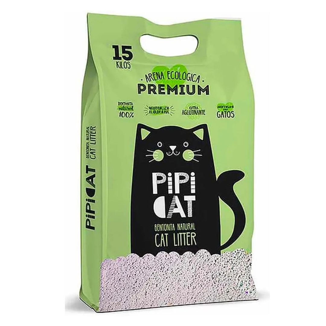 Arena Sanitaria Pipicat Extraglutinante Gatos 15Kg