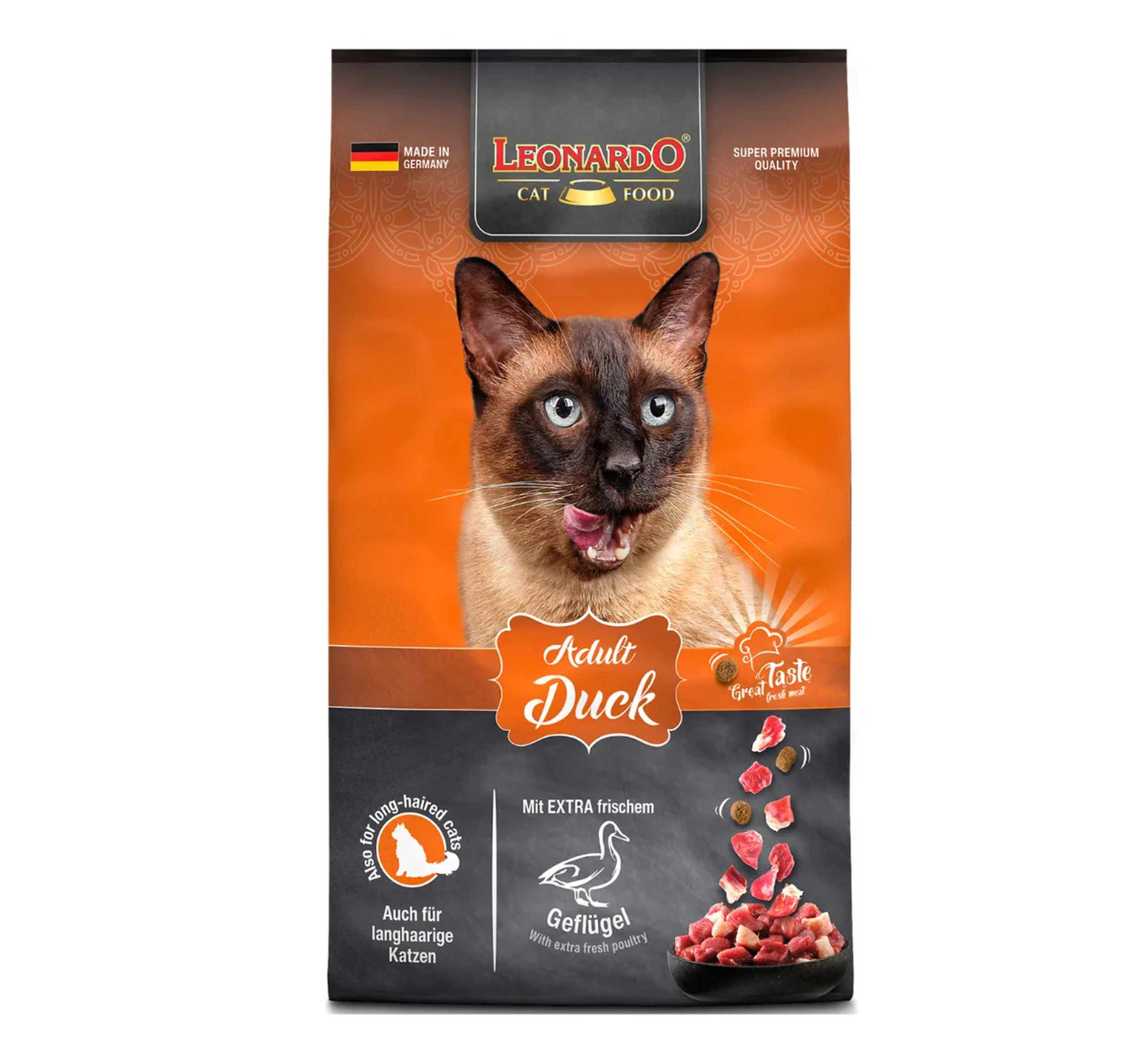 Alimento para gato Leonardo Adulto Pato