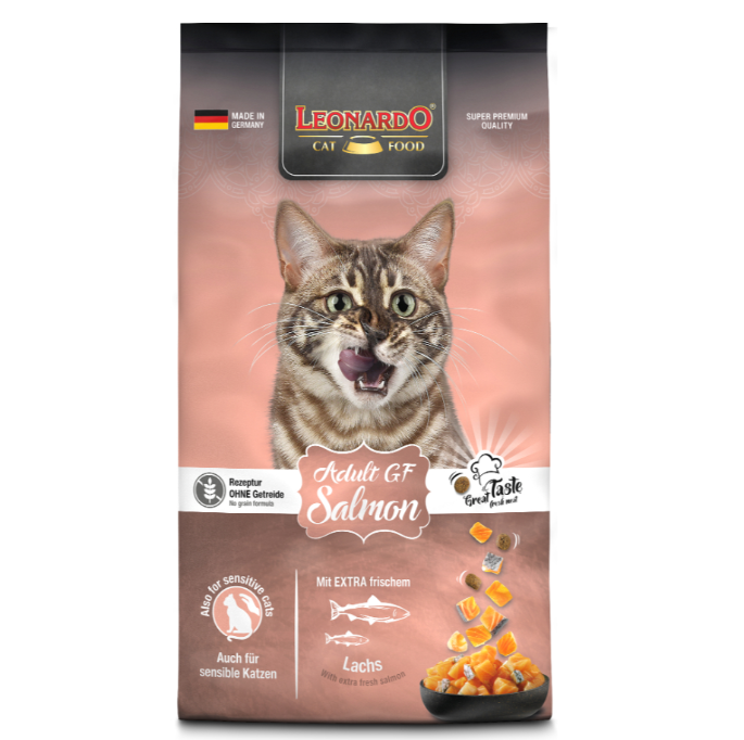 Alimento seco para Gato, Leonardo Adult GF Salmón